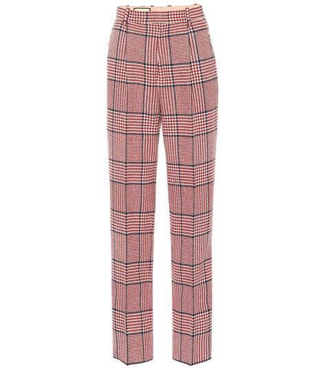 gucci plaid pants|Gucci pants price.